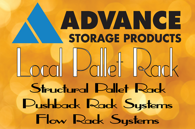 Advance Storage Products Pushback Rack System 3 Deep Lo-Pro Pushback Utah