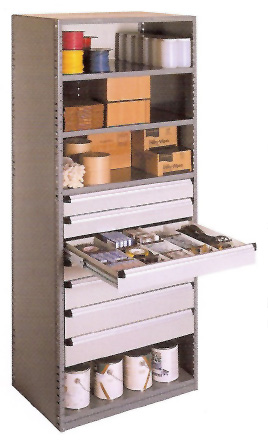 Utah Automotive Parts Shelving with Drawers