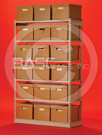 BASC Mfg. Archive Shelving, LO-PRO Shelving Systems, Bulk Archival Storage