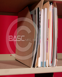 BASC Mfg. Open Shelf Filing Utah, Open Filing Shelving, ALLSTOR Filer, Mixed Shelf Filing, File Storage and Retrieval