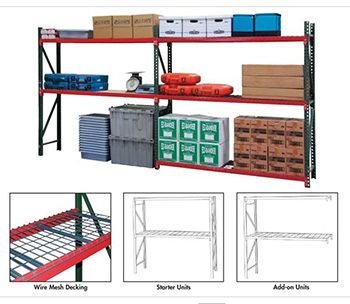 bulk storage shelving for uniforms