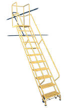 Cotterman Ladder Utah Track Systems, Yellow Ladder, SingleTrak, DualTrak, DualSide Track