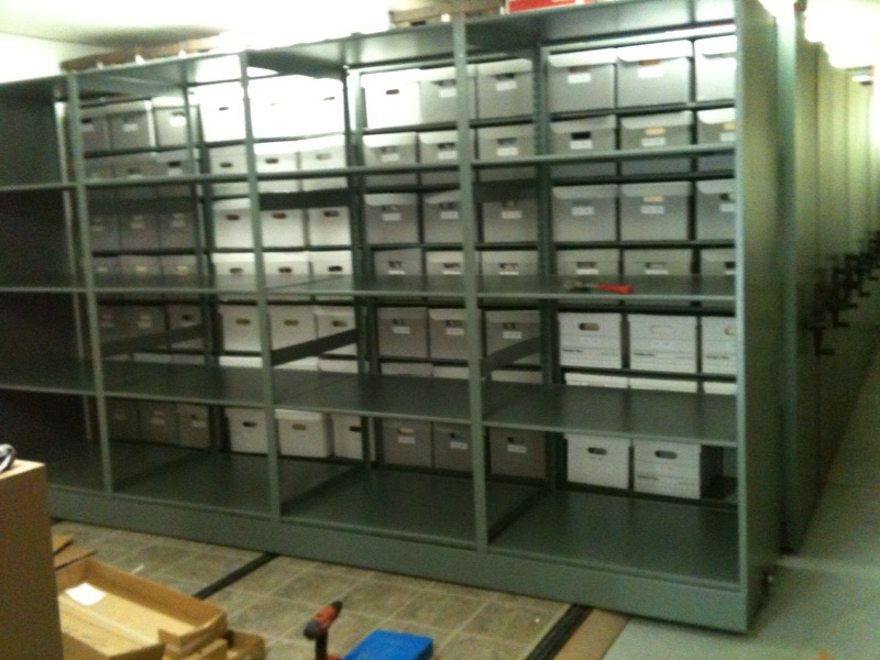 High Density Archival Box Shelving 