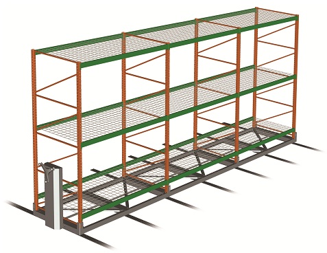 Aisle-Saver HD10 mobile warehouse pallet racking