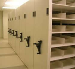 Mobile Shelving in Courts Application