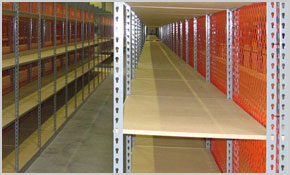RiveTier Shelving with Plastic Mesh Backing 