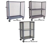 3 SIDED MESH TRUCK SEE THROUGH CABINETS