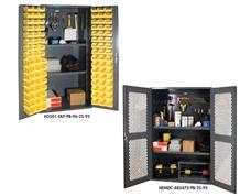 36" AND 48" WIDE 5-S STORAGE SEE-THROUGH CABINETS