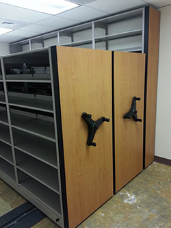 shelving for court records
