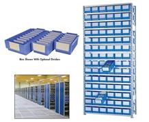 DIVIDERS FOR PLASTIC SHELF STACKING BINS