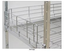 Square Post Wire Shelving - Shelf Ledges and Divider Units