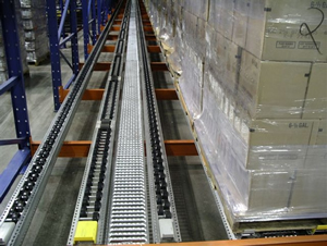 Advance Storage Products Flow Rack Systems Types Pallet Flow in Utah