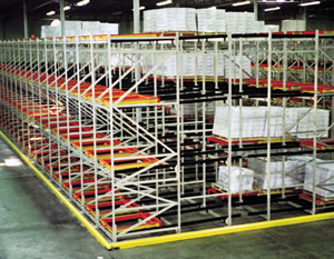 Advance Storage Products Pushback Rack System 3 Deep Lo-Pro Pushback