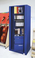 Aurora Times-2 Rotary Music Cabinet Salt Lake City UT, Sheet Music Storage Cabinet, Music School Storage