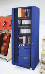 Aurora Times-2 Rotary Music Cabinet Utah, Sheet Music Storage Cabinet, Music School Storage