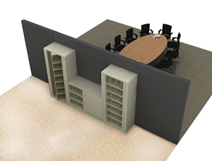"Aurora Times-2 Rotary Pass-Through Storage Cabinet Salt Lake City UT, Office Cabinet, Rotary Cabinet, Storage Cabinet