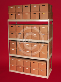 BASC Mfg. Archive Shelving, LO-PRO Shelving Systems, Bulk Archival Storage