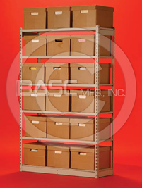 BASC Mfg. Archive Shelving, LO-PRO Shelving Systems, Bulk Archival Storage