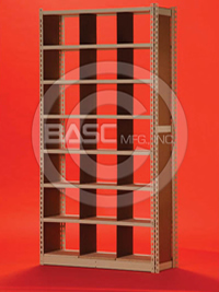 BASC Mfg. Open Shelf Filing Utah, Open Filing Shelving, ALLSTOR Filer, Mixed Shelf Filing, File Storage and Retrieval