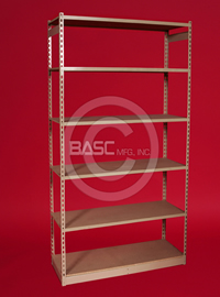 BASC Mfg. Automotive Storage, Boltless Rivet Shelving