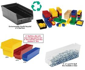 4"HIGH ECONOMY SHELF BIN BOXES
