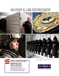 Aurora Shelving Products Military & Law Enforcement Brochure