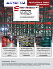 NAWL: North American Wholesale Logistics / Spectrum Quick Ship Pallet Racking Brochure