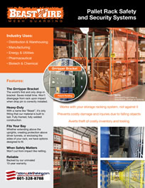 SpaceGuard Pallet Rack Safety Mesh Guard Brochure