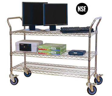 chrome plated service carts