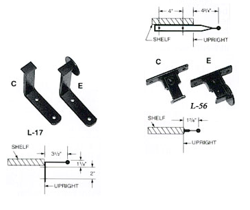 Cotterman Ladders Brackets, Fixtures, Mounting, Upright, Track