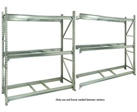 Galvanized Industrial Shelf Racks with Steel Decking