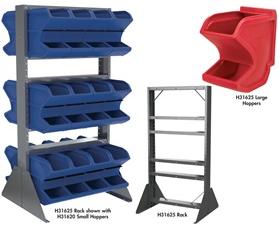 Gravity Flow Hopper Bin Shelving