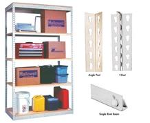 HALLOWELL RIVETWELL&trade; BOLTLESS SHELVING WITH SINGLE RIVET BEAM 