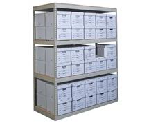 HALLOWELL BOLTLESS SHELVING FOR RECORD STORAGE BOXES 