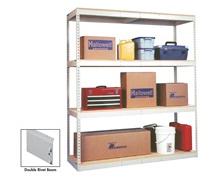 HALLOWELL RIVETWELL&trade; BOLTLESS SHELVING WITH DOUBLE RIVET BEAM 