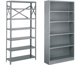 KLIP-IT&trade; INDUSTRIAL BOLTLESS STEEL SHELVING - LIGHT DUTY 
