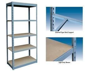 Light Duty Industrial Rivet Rack with 5 Shelves