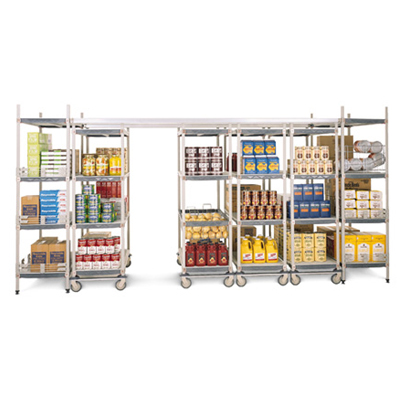 Metro Salt Lake City UT Track Shelving, Overhead Track Shelving System, Floor Track, Seismic