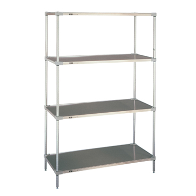 Metro Solid Shelving, Galvanized Shelving, Stainless Steel Shelving