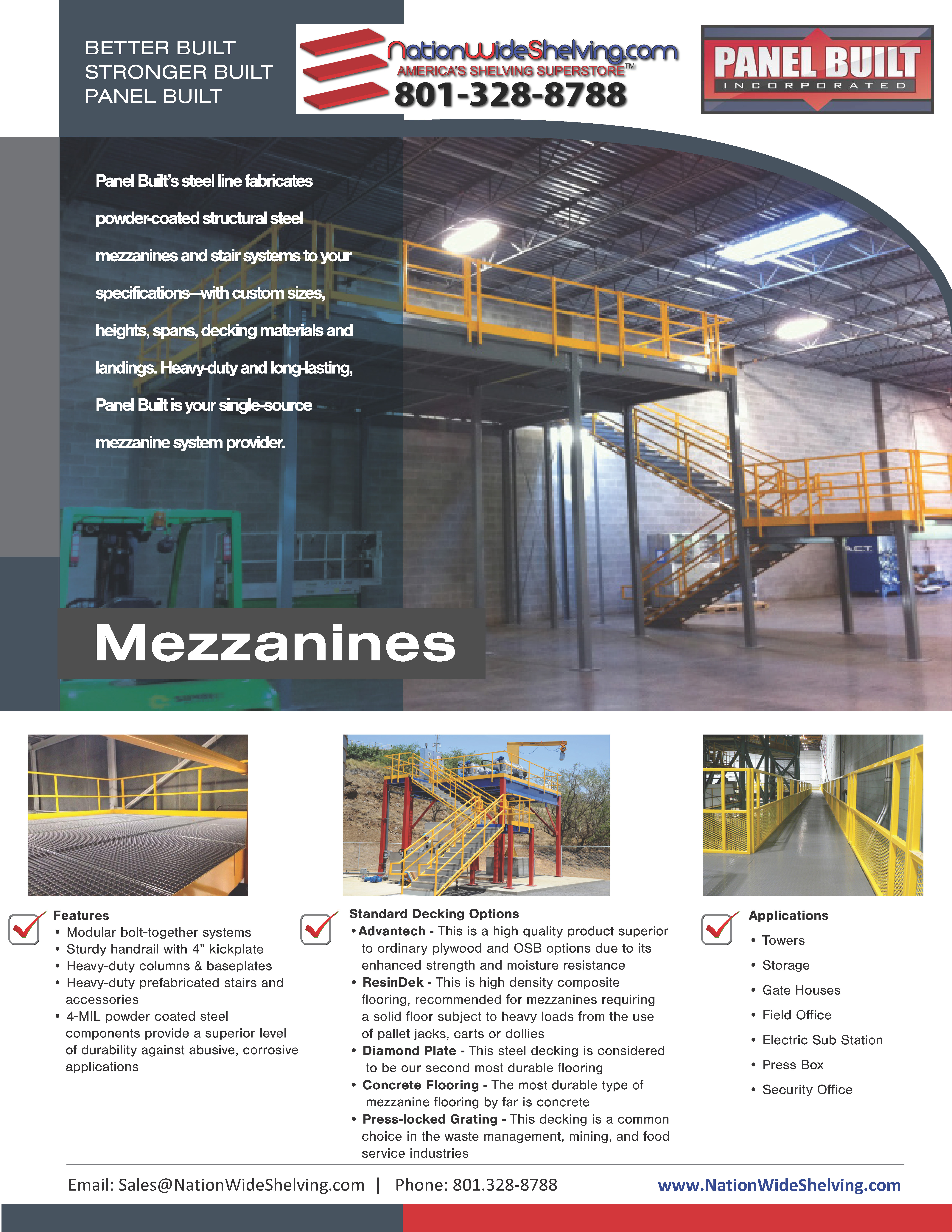 Mezzanine brochures
