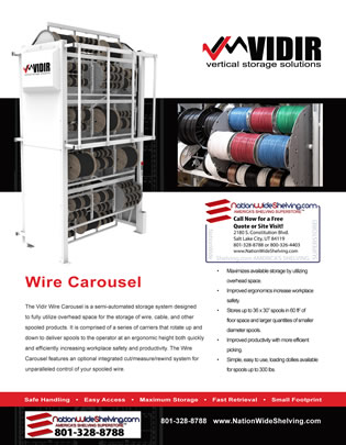 Motorized Wire Cable Reel Carousel