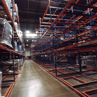 Warehouse featuring push back pallet rack in Salt Lake City, UT