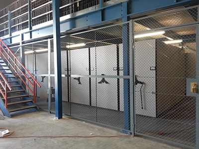 police department security cage