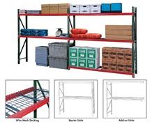 FastRak Bulk Storage Rack Units with Wire Mesh Decking