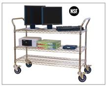 CHROME WIRE SERVICE CARTS