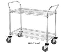 CHROME WIRE SHELVING SERVICE CARTS