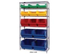 Chrome Wire Shelving Unit Systems with Magnum Bins