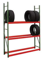 Tire Racks can store all kinds for vehicle tires such as: cars, trucks, and semi-trucks. 
