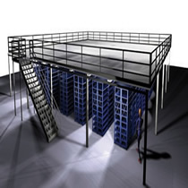 Mezzanines add another level to any facility. Quick & Simple. Easy way to avoid costly construction.