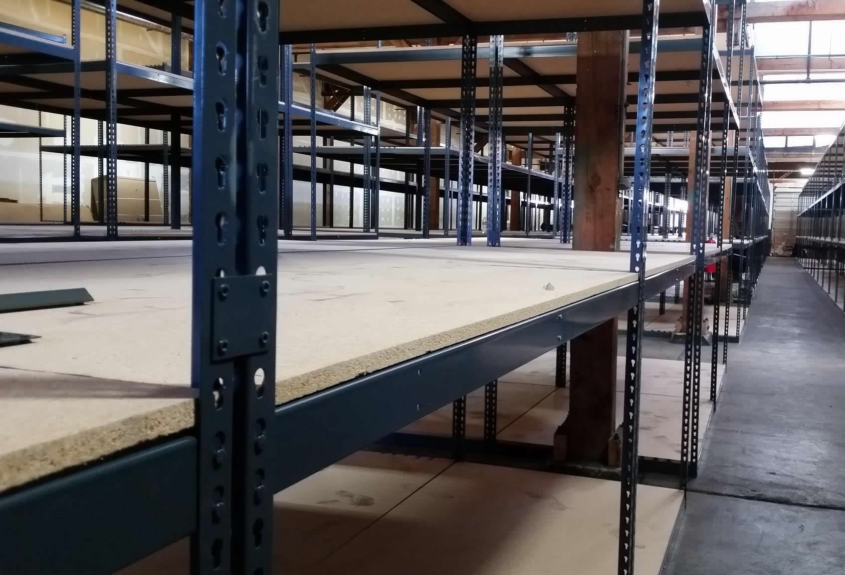 Wide Span Shelving for Car Parts